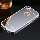 Case For Iphone 5 Se 6 7 8 Plus Aluminium Metal Mirror Bumper Hard Phone Cover