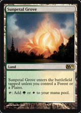 1x Sunpetal Grove - Foil PL/MP, English MTG Magic 2012 (M12)