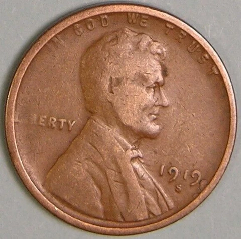1919 S - Lincoln Wheat Penny - G/VG Cover