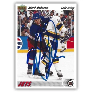 Mark Osborne Autographed 1991-92 Upper Deck Card - Imagen 1 de 2