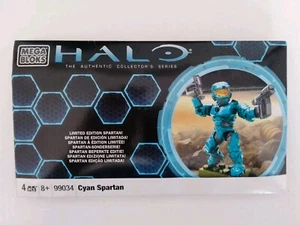 MEGA BLOKS HALO 2010 Exclusive Limited Edition CYAN SPARTAN FIGURE, CONSTRUX. - Picture 1 of 2