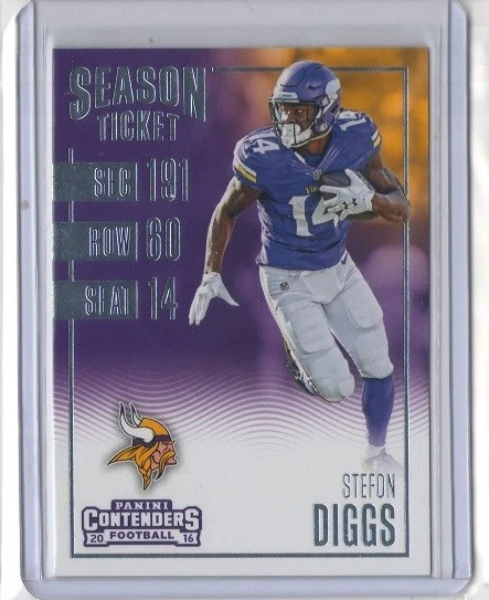 STEFON DIGGS 2016 Panini Contenders Base Card #38 VIKINGS Terps 2nd Year - Image 1 of 1