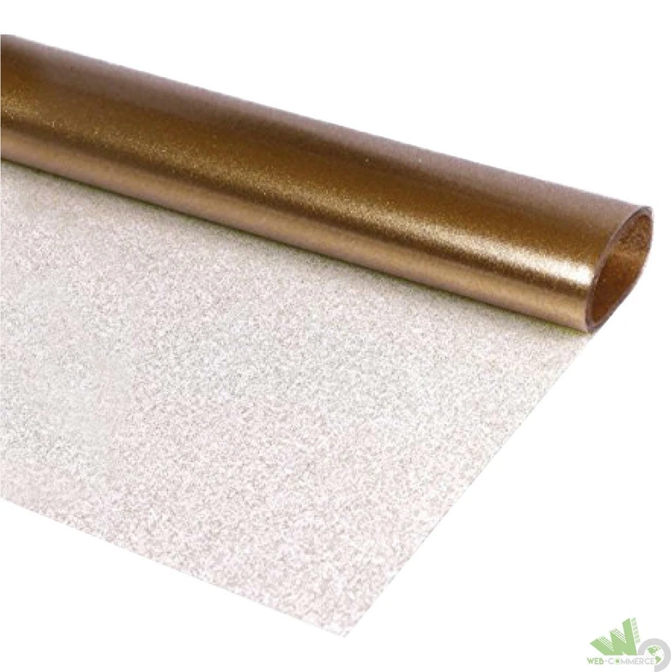 30 MT ROTOLO TOVAGLIA PVC TOVAGLIATO GLITTER DORATO BRILLANTINI H.140 PLASTICA - Immagine 1 di 1