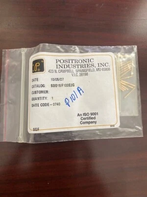 SDD15M100E2G D-Sub High Density Connectors D-Sub Connector Crimp Pin Qty 18 - Image 1 of 2