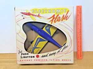 vintage Electronic Flash toy battery powered airplane untested stock No EF 40 - Picture 1 of 5