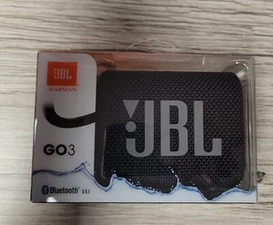 JBL Go 3 Portable Bluetooth Speaker -Black (JBLGO3BLKAM)- OPEN BOX - Picture 1 of 2