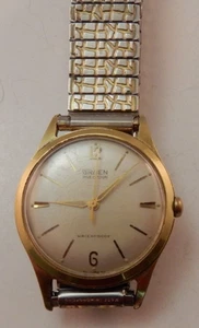 Vintage Gruen Precision Herren Mechanische Armbanduhr N510SS Swiss Goldfarben LESEN - Bild 1 von 11