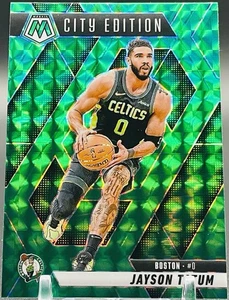 2024 Panini Mosaic - City Edition Green Mosaic Prizm #287 Jayson Tatum - Picture 1 of 2