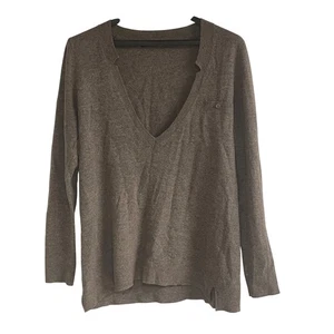 Comptoir Des Cotonniers Nicolas Sweater Wool Cashmere Blend Brown Sz SM - Picture 1 of 7