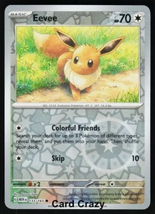 Eevee 133/165 Reverse Holo SV: Scarlet & Violet 151 Pokemon Card [Near Mint] - Picture 1 of 1