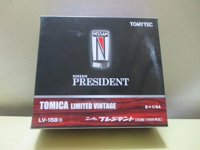 TOMY TEC Tomica Limited Vintage LV-158a 1/64 Nissan President D Model 1966 Black - Image 1 of 2