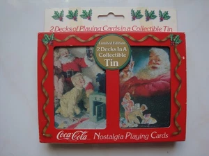 U.S. Playing Card Company *** SANTA CLAUS-CHRISTMAS *** Coca-Cola Cards !!! - Picture 1 of 7