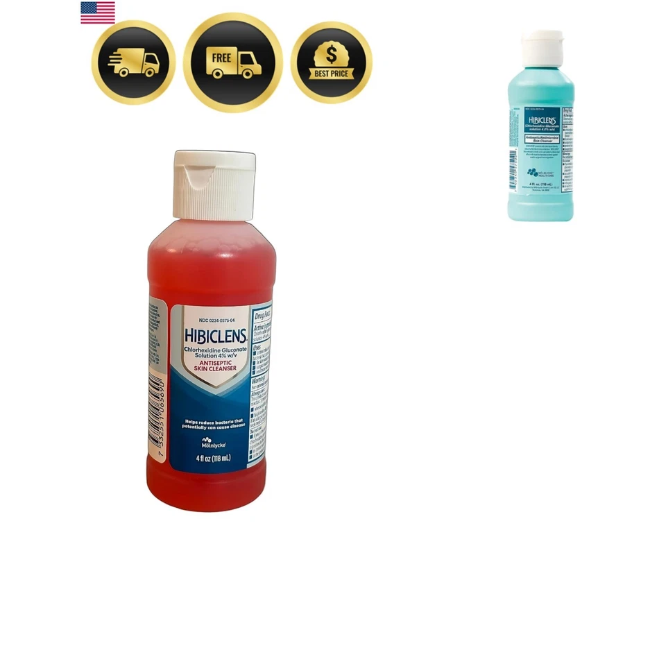 Hibiclens Antiseptic Skin Cleanser Chlorhexidine 4 Solution 4 oz - 5 Pack