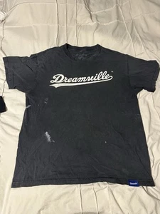 Dreamville Men Official J Cole Merch T Shirt Large Black Script Hip Hop Rap - Picture 1 of 2