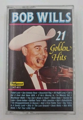 Bob Wills: 21 Golden Hits (Cassette Tape 1989) VG Condition  - Image 1 of 4