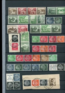 DEUTSCHLAND Reich mehrere Etiketten tete Beche M&U Lot 90 Briefmarken - Bild 1 von 2