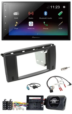 Pioneer USB Bluetooth DAB 2DIN Lenkrad Autoradio für Mercedes SLK 08-11 R171 - Bild 1 von 4
