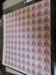 Mint NH US Scott # 724 William Penn Sheet    3124 - 18 - Picture 1 of 2