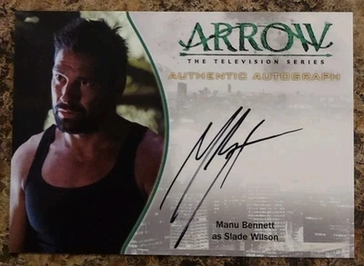 Arrow Season 1 Manu Bennett As Slade Wilson Autograph Card #A9 - Image 1 of 2