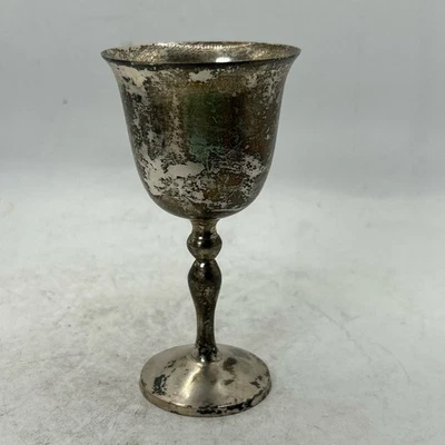 TOWLE Cáliz 4 1/2 pulgadas Plata Deslustrada Vintage Decorativo Tallo Gótico Foto 1 de 4