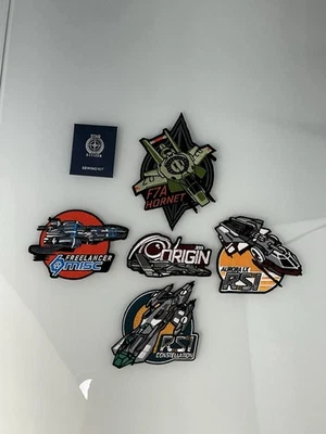 Star Citizen Merchandise Initial Pledge Ships Embroidered Patches Set Of 5 - Image 1 of 4