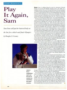 92 US Olympic Handball Athlete Sam Jones Profile Article magazine CLIPPING photo - Picture 1 of 1