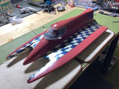 RC Boat Tunnel Hull Scale Custom made 30" Gas Electric Race Hull - Image 1 of 4