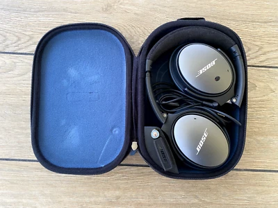 Bose QuietComfort QC25 Noise Cancelling Headphones Graphite/Blue - VERY CLEAN! - Image 1 of 4