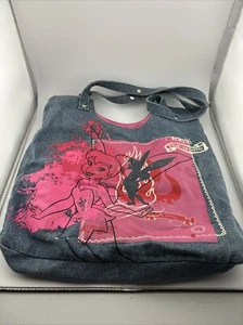 Denim Pink 3X13X13" Disney Fairy Dust Tinkerbell Handtasche zwei 26" Griffe 2 Taschen - Bild 1 von 6