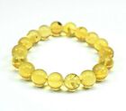 Dominican Amber Bracelet Beads Natural Gem Stone Authentic 12.35 mm (18.1 g)d386