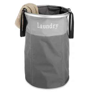 Whitmor Rattique Laundry Hamper with Lid and Removable Liner - Espresso - Picture 1 of 3