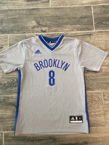 Adidas Deron Williams Brooklyn Nets Grey Jersey Youth Size Medium Rare Cover
