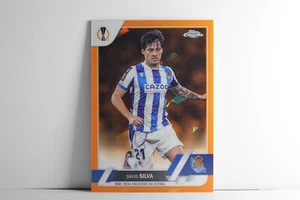 2023 TOPPS CHROME REAL SOCIEDAD DE FUTBOL /50 ORANGE ICE DAVID SILVA #154 (SC16) - Picture 1 of 2