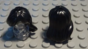 Lego Figur Zubehör Haar Schwarz für Frau