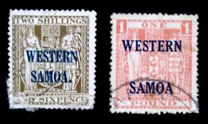 WESTERN SAMOA - SCOTT# 175,178 - USED - CAT VAL $128.00 - Picture 1 of 2