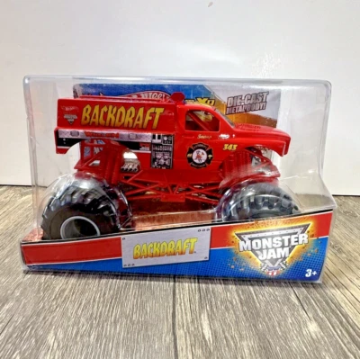 Vehículo Mattel Monster Jam Backdraft 2010 Hot Wheels n.º W3361 fundido a presión 1:24 Foto 1 de 4