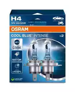 OSRAM Cool Blue Intense Next Gen H4 Headlight Bulbs (Twin) 64193CBN-HCB 5000K - Picture 1 of 3