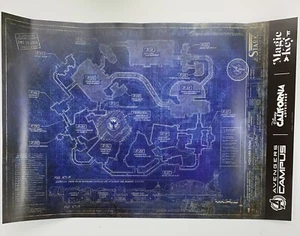 EXCLUSIVE 2022 Magic Key Avengers Campus Map - Picture 1 of 3