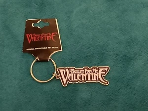 BULLET FOR MY VALENTINE - LOGO  ENAMEL METAL KEYRING (NEW) OFFICIAL BAND MERCH - Picture 1 of 1