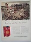 1941 PALL MALL cigarettes publicité imprimée WW2 ARMÉE mitrailleuse d'infanterie VIE