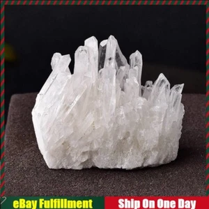 150g Large Natural White Clear Quartz Crystal Point Cluster Specimen Healing Gem - Picture 1 of 12