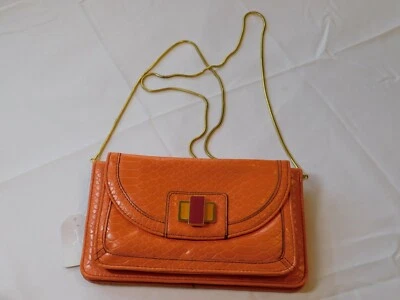 Jessica Simpson Libby JS7270 Naranja Cáscara Bolso sin asas Bandolera Monedero Organizador ID NUEVO CON ETIQUETAS Foto 1 de 4