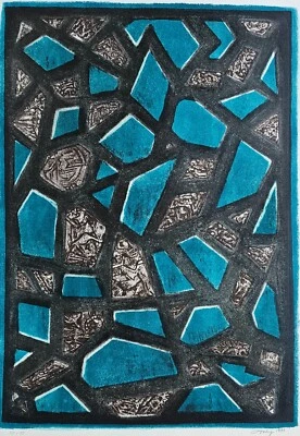 MARK TOBEY APPARUIT FIRMADO A MANO 1971 Litografía Expresionismo Abstracto Arte EE. UU. Foto 1 de 4