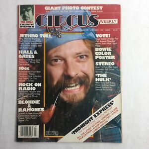 Circus Magazine Nov 1978 Tull Hall KISS 10cc Bowie Blondie Ramones Bruce HULK