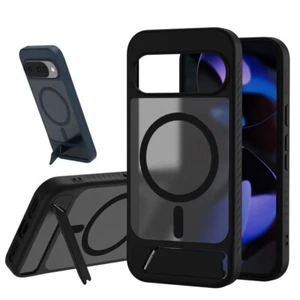 Magnetic Matte Metal Stand Back Case For Google Pixel 10 9 Pro XL / 10 9 Pro - Picture 1 of 45