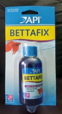 API BettaFix Aquarium Antibacterial Betta Fish Remedy,Heals Betta Fins & Skin  - Image 1 of 3