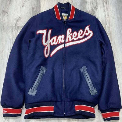 Chaqueta de lana Mitchell and Ness 1951 vintage de los New York Yankees talla S (36) azul EE. UU. Foto 1 de 4
