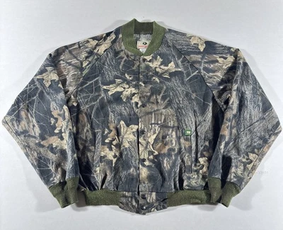 Chaqueta Camuflada Roble Mossy De Colección Hombres XXL Bombardero Sin Forro EE. UU. Bosque Foto 1 de 4