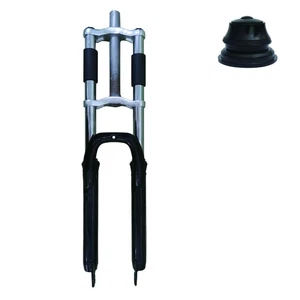 DONSP1986 26'' Suspension Fork, Black Tripe Tree w/ Headset for 44-55mm Frame - Picture 1 of 6