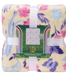 Wicked For Good Glinda lila seidig weich Oversize Überwurf 60x70" MicroRaschel Neu mit Etikett - Bild 1 von 8